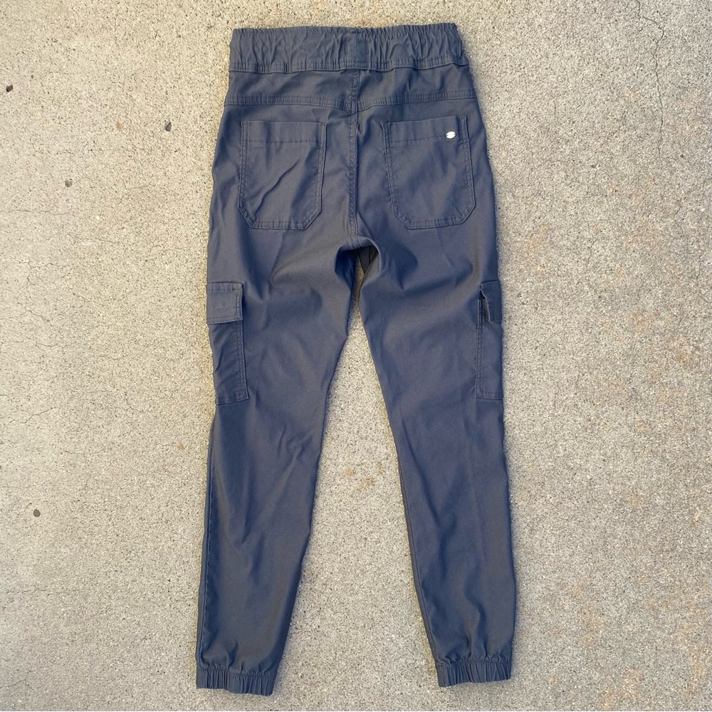 BEVY FLOG Gaya Cargo Blue/Gray Herringbone Womens Sz 25 Jogger Pants - Picture 4 of 12